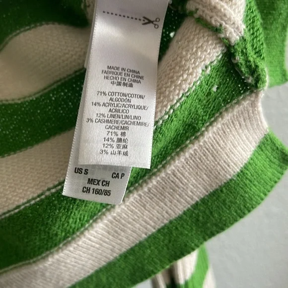 Juicy Couture Woman’s Stripped Sweater Top Size Small - Picture 6 of 6